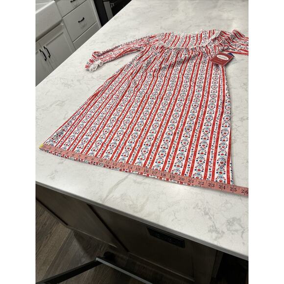 NWT Lanz Of Salzburg Flannel Nightgown Hearts Flowers Cottage Core Medium - Picture 9 of 16